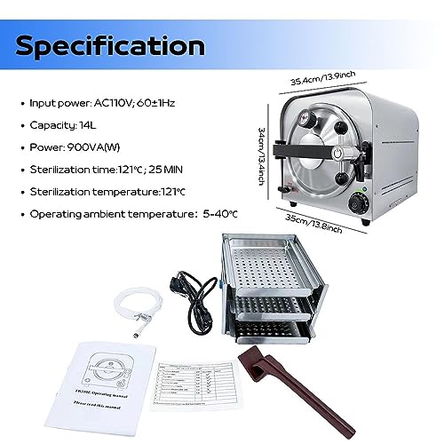 Esterilizador de vapor autoclave para equipos médicos y dentales, esterilización de alto rendimiento para herramientas de belleza y suministros de laboratorio