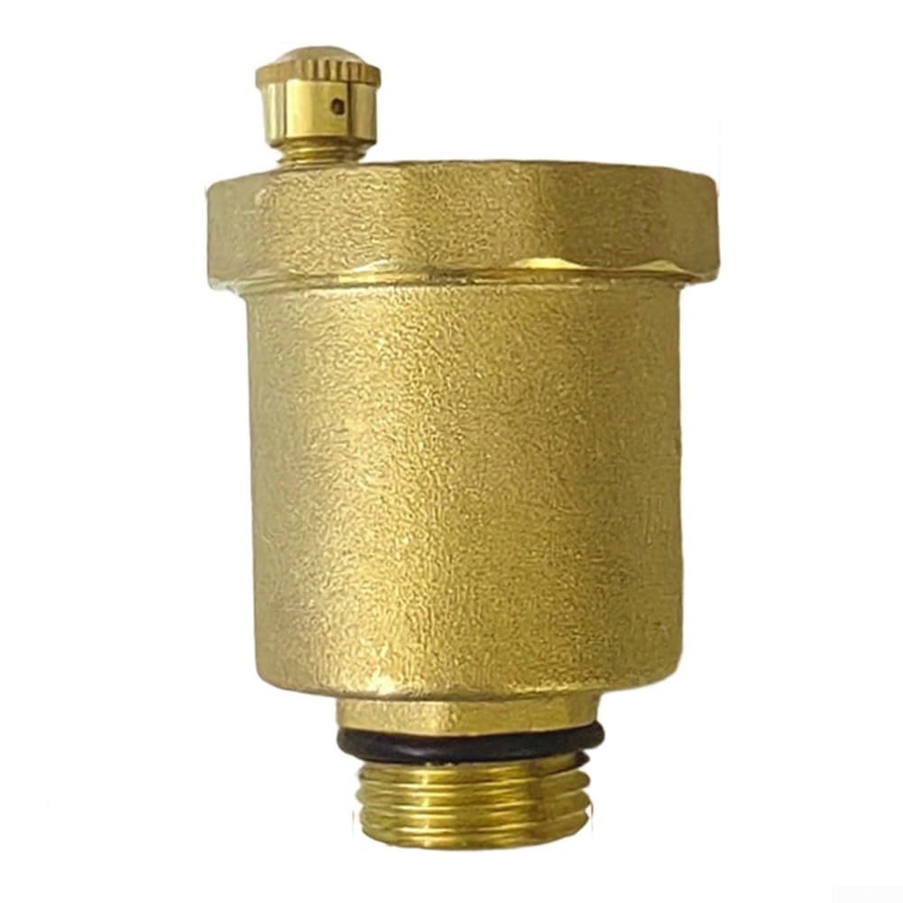 Copper Automatic Air Vent Valve for Installation in For Solar Thermal Circuits Boiler Primary Loops and Secondary Distribution Pipes (1/2 Copper)