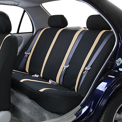 image for FH Group Car Seat Covers Full Set Cloth - Universal Fit Automotive Sea