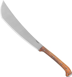 Condor Tool & Knife Makara Machete | Heavy Duty High Carbon Steel Machete Knife with a Walnut Handle | Tactical Machete with Hand Crafted Welted Leather Sheath | 0.1in Thick | 18.3in Blade | 34.2oz - Condor