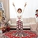 DOUUCO Weihnachts Familie Pyjama Set, Passendes Weihnachten Schlafanzug Paar, Weihnachtspyjama Langärmelige Hose Christmas Nachtwäsche Winter Geteilter Home Partner Für Damen Herren Kinder
