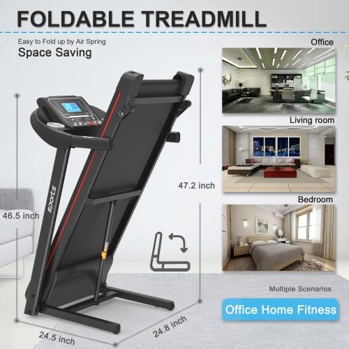 Caminadora Eléctrica Plegable con Inclinación 2.5HP, 12 Programas, App Fitshow miniatura 3