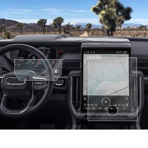 Image of CDEFG 4Pcs for 2025 2026 GMC Yukon Screen Protector, 16.8-inch Touchscreen for 2025 2026 GMC Yukon Accessories 11-Inch Digital Instrument Cluster Nano Screen Protectors HD Clear