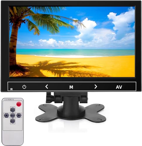AISHICHEN Mini Monitor 10,1 Pulgadas,1280 x 800 Pantalla Raspberry Pi, Pantalla IPS con HDMI USB VGA AV BNC   Monitor portátil para Oficina/Negocio/Ordenador, Cajas de TV, DVR, Dispositivos de Juegos
