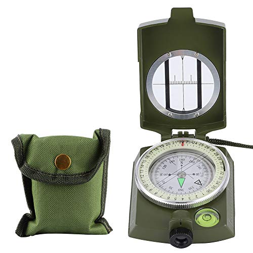 Brújula militar Lensatic para supervivencia y senderismo miniatura 6