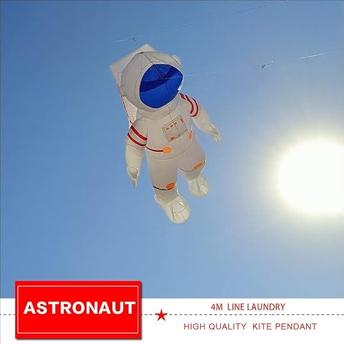 Miniatura 2 de 5m158inch super grande astronauta forma de cometa colgante para adultos cometas deportes al aire libre fácil vuelo tela de nylon