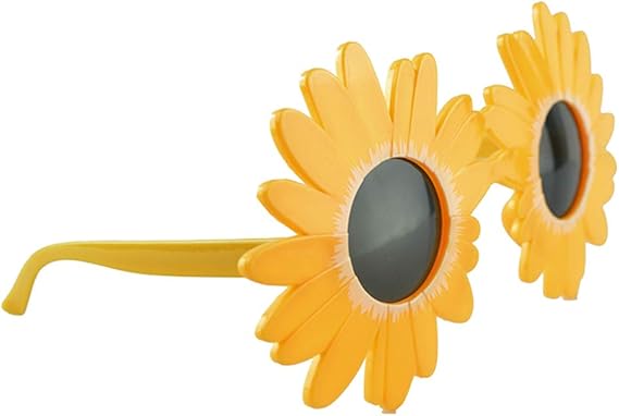 Amazon Co Jp Perfeclan ファッションキッズサングラスカラフルな子供ひまわり屋外メガネゴーグル 黄 16x13cm ファッション