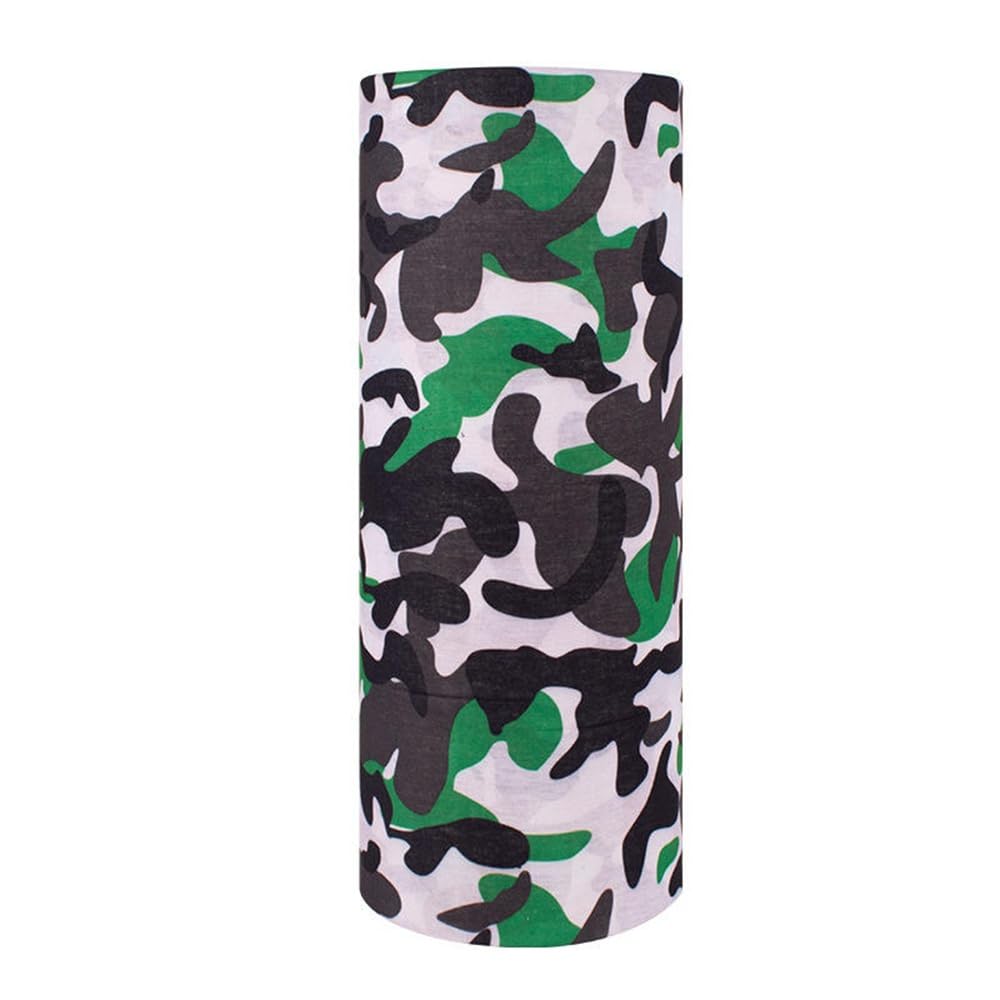 CMJ™ Green Camouflage Face Mask Biker Balaclava Bandana Snood Seamless Neck Tube Camo UK SELLER