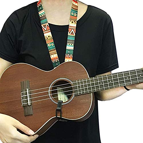 Ukulélé Sangle de style ethnique durable réglable avec ruban à clipser pour ukulélé Hawaï - Les Beatles, Paul McCartney, John Lennon, RIngo Starr, George Harrison Ukulélé Sangle de style ethnique durable réglable avec ruban à clipser pour ukulélé Hawaï – Image 5
