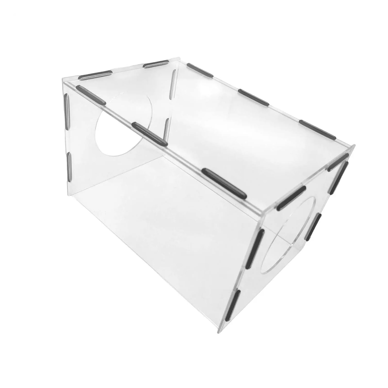 Boîte à poussière de meulage fermée en acrylique avec 2 trous anti-poussière for la sculpture