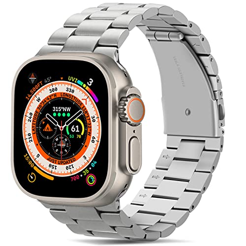 Tasikar Straps Compatible with Apple Watch Ultra 3 2 1 49mm Premium Stainless Steel Metal Strap Compatible for Apple Watch 49mm