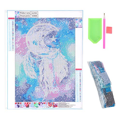 11.8 x 15.7in avec broderie de peinture de diamant de plaque de forage de point, peinture de diamant de bricolage 5D, avec chambre à coucher de stylo de point pour la barre Cover