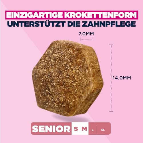 Eukanuba Senior Hundefutter mit Lamm und Reis für kleine und mittelgroße Rassen - Premium Trockenfutter für ältere Hunde, 12 kg