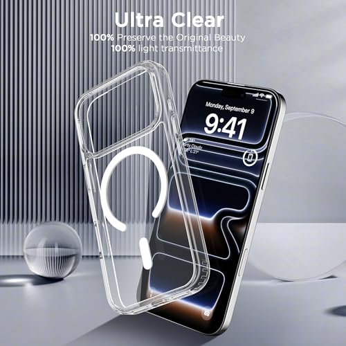 Image of CACOE Magnetic Case for iPhone 17 Pro Max 6.9 inch, Clear
