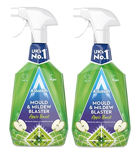 Astonish Lot de 2 démoulants et anti-moisissures - 750 ml - Élimination efficace des moisissures, vegan et sans cruauté.