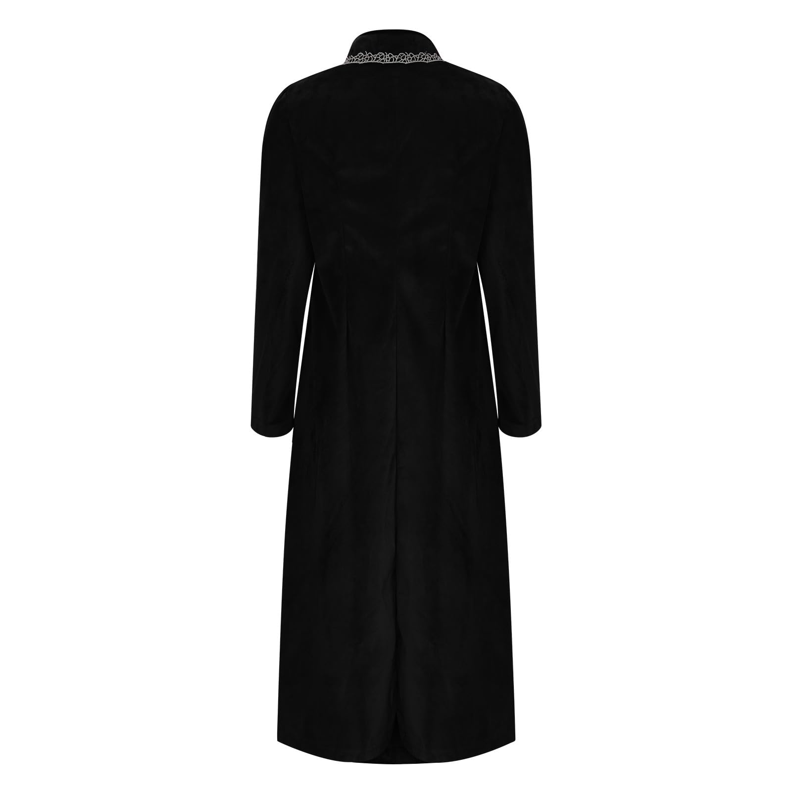 Mittelalter Kleidung Renaissance Kleid Retro Gothic Cosplay Outfit Maxi | Corsagenkleid, Stehkragen Kleid, Piratenkostüm, Königinnenkleid, Reißverschluss, Viktorianisches,Karneval Halloween Kostüm