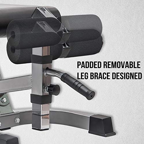 Merax Weight Bench 800 LBS Capacity, Incline Decline Exercise Utility Bench Adjustable 7+4 Positions for Multi-Purpose Workout