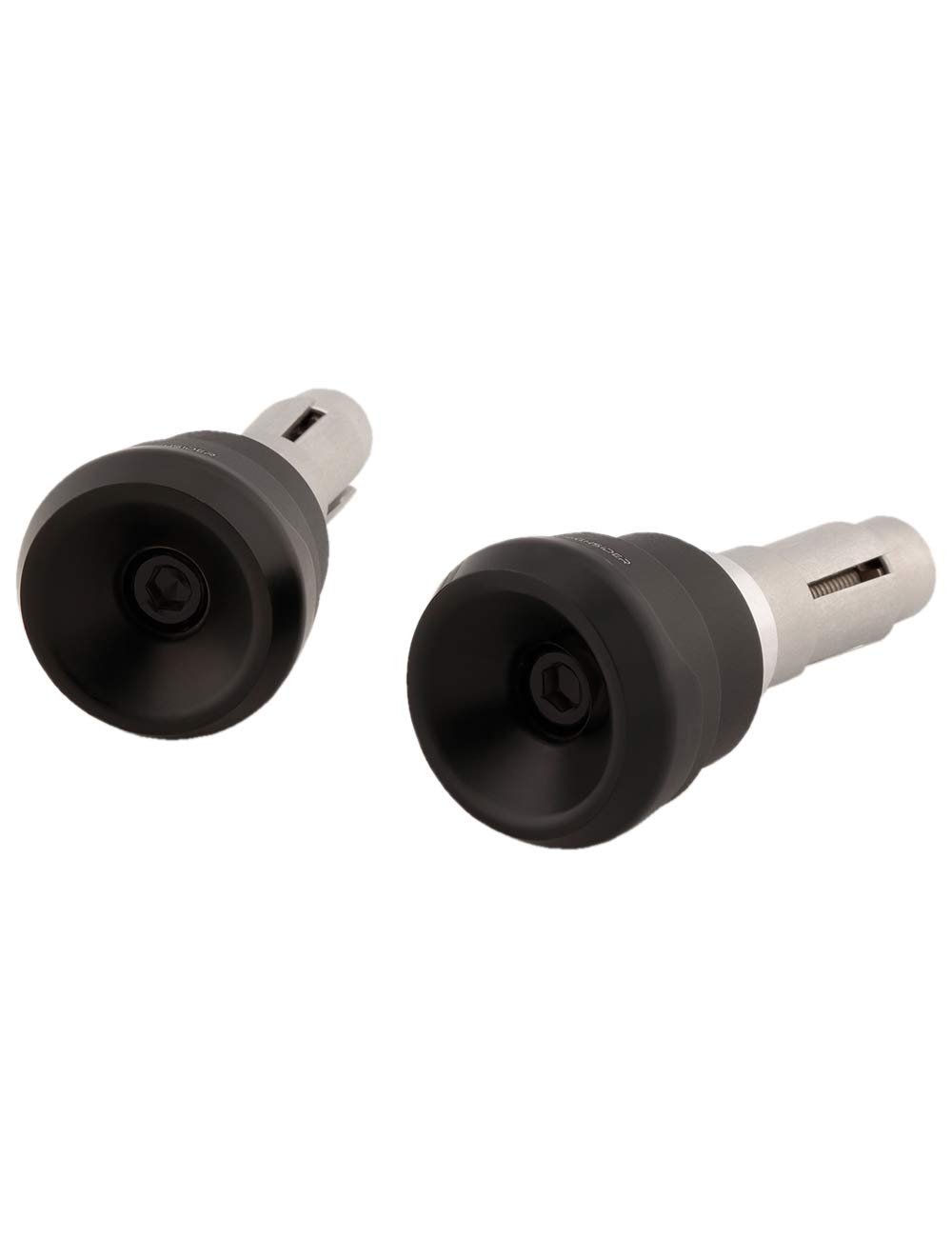 HIGHSIDER Motorrad Lenkergewichte Akron-LS f. Lenkerendenspiegel (2er-Pack) (Schwarz)