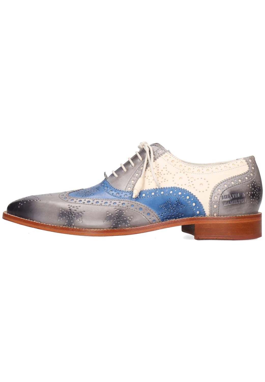 Melvin & Hamilton Herren Jeff 28 Vegas Pepper White Oxford