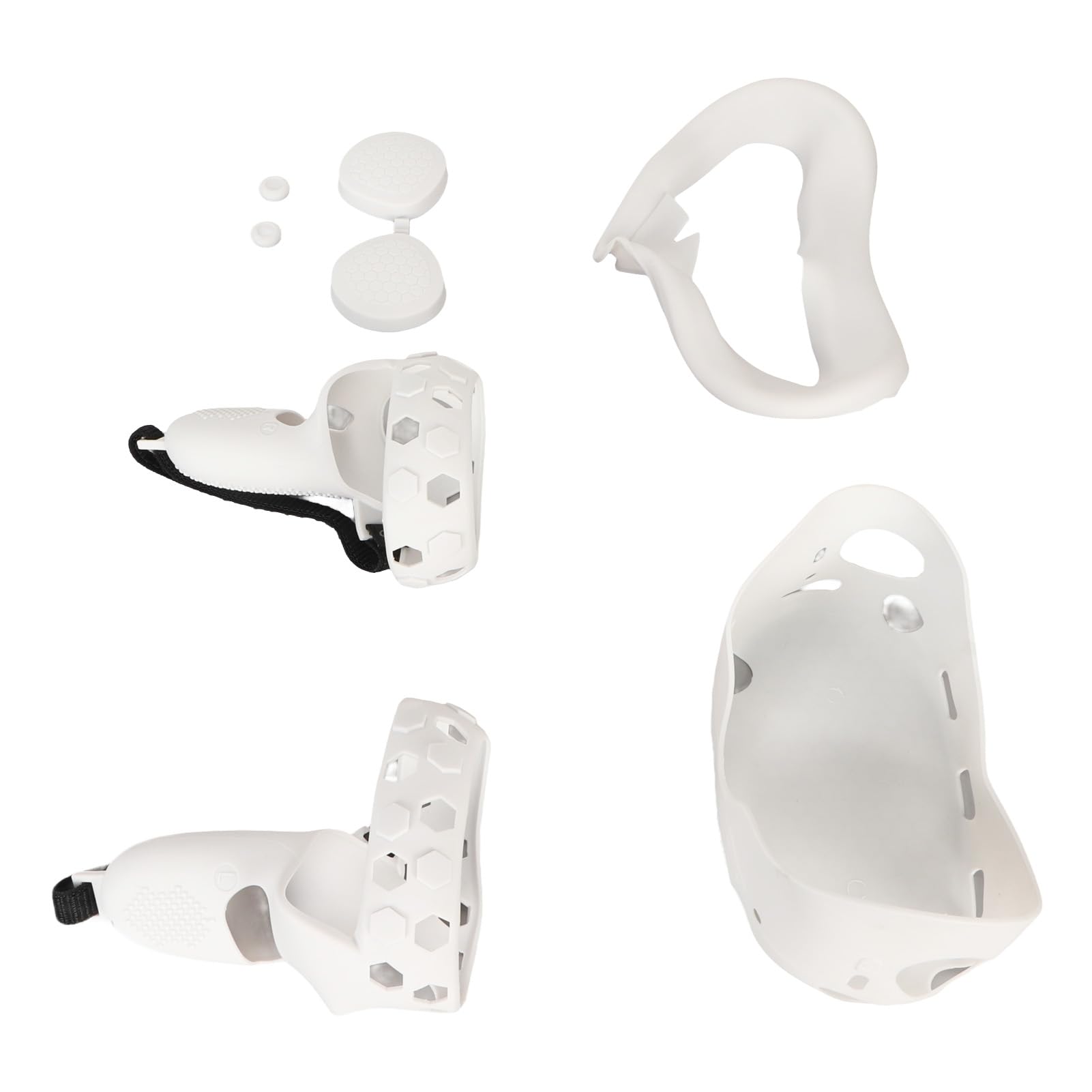 Acouto Set di Cover in Silicone da 5 Pollici per 2 Include Cover per Controller VR Shell Shakes Stick Bianco è Progettato per Proteggere il Set di in Silicone da 5 Pollici per 2 di in (WHITE)