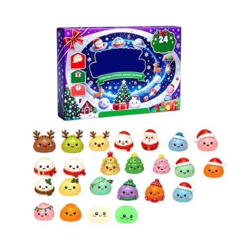 2026 Christmas Squishy Advent Calendar, 24 Day Countdown Dumpling Shape