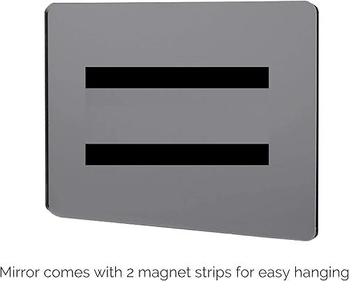 Miniatura 2 de Marketing Holders Lámina de espejo acrílico de 8 x 10 pulgadas con imanes, plástico reflectante, portátil, ligero, plano con esquinas redondeadas