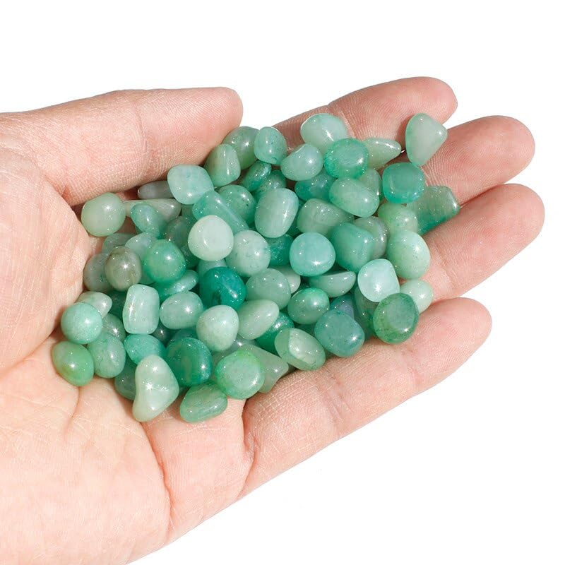 1 Kg Grava Piedra Cristal Verde Natural Pulida No.2 decoración de la habitación