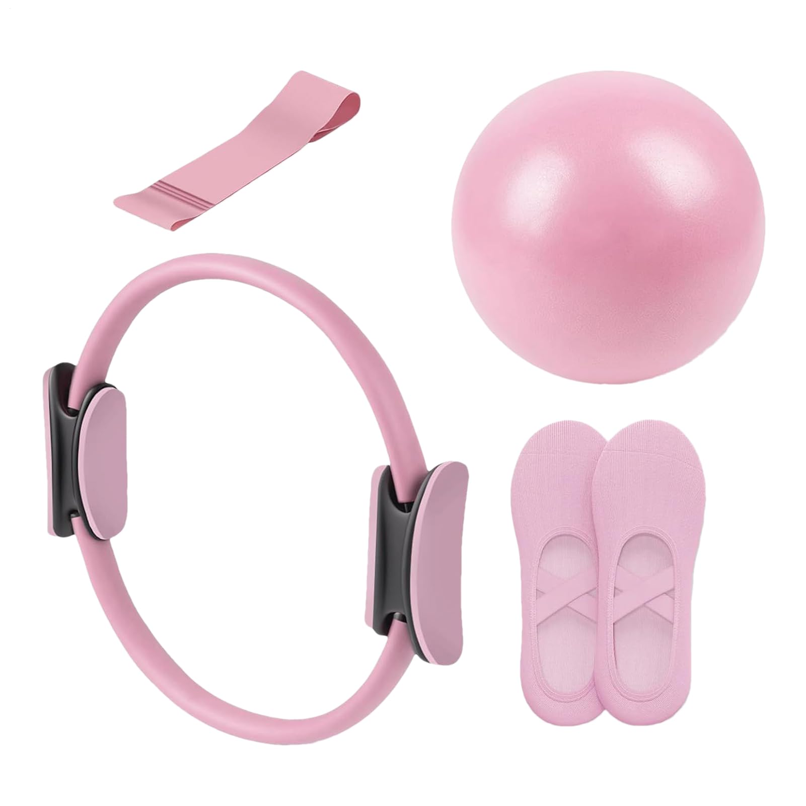 Kit Pilates Per La Casa Per Donne, Kit Pilates Essenziale, Attrezzatura Fitness Con Anello, Set Di Anelli E Palla Il Recupero Post-partum, In Studio E A Casa.