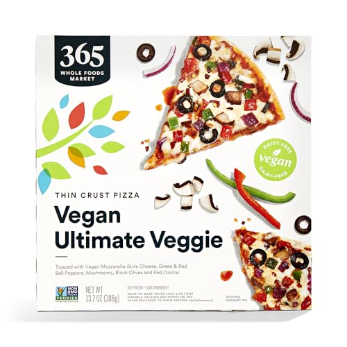 365 by Whole Foods Market, Vegan Ultimate Veggie" thin crust pizza 13.7 Ounce