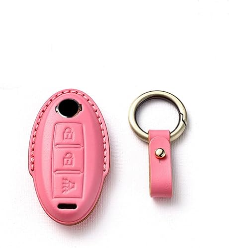 SANRILY Cubierta de llave inteligente de 3 botones para Nissan Armada Rogue Murano 370Z Leaf Juke Quest Pathfinder, Rosado disponible en Yaxa Guatemala
