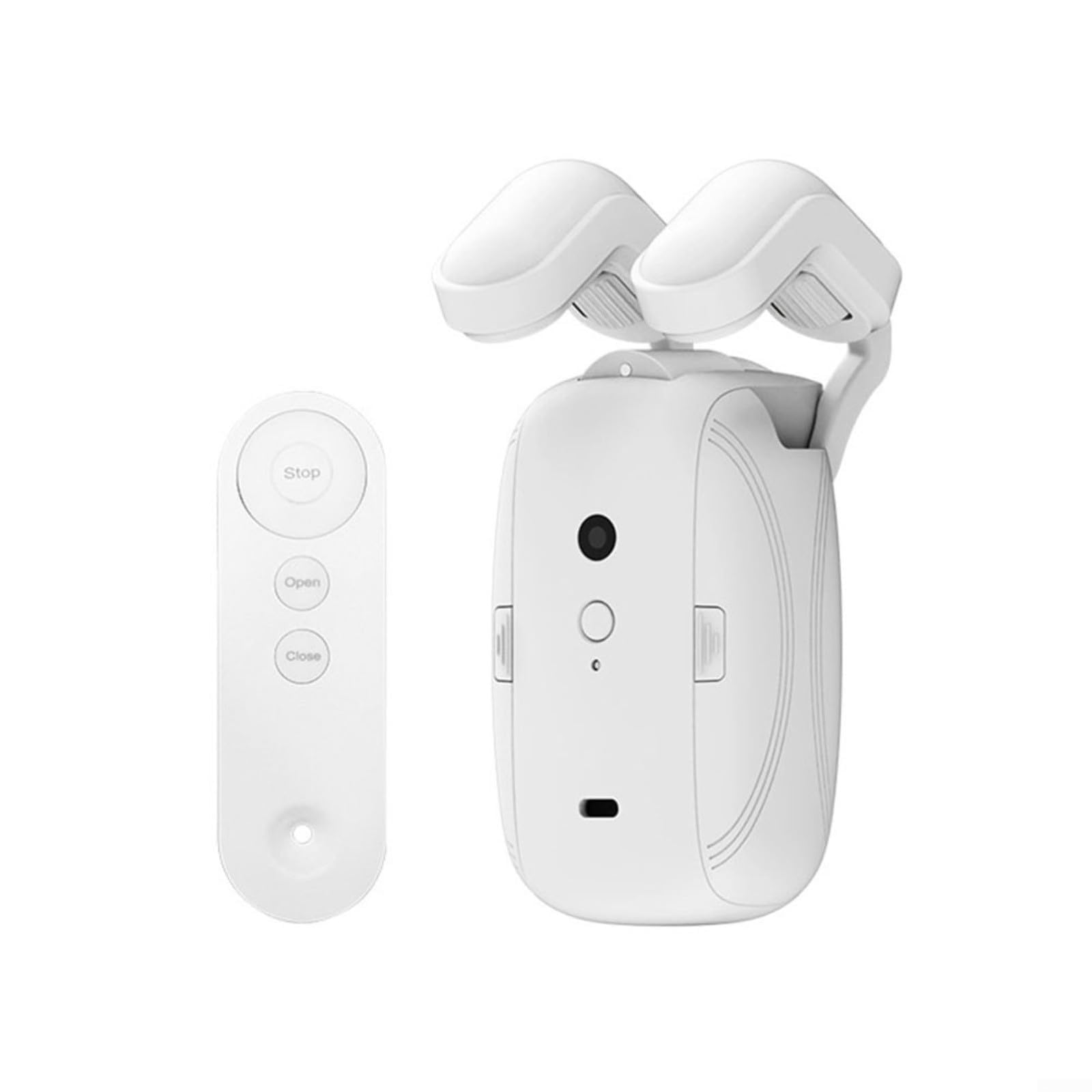 LVYXON 2 Pcs Smart Automatic Curtain Opener, Electric Curtain Opener With Roman Rod And Various Track Types, for T/U-shaped Track(1PC Roman pole)