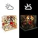 Hands Craft DIY Miniature Dollhouse Kit - Sam's Study 3D Model Tiny House Building with LED Lights Wood Prefabricated Pieces Puzzle 1:24 Scale Crafts for Adults and Teens DG102