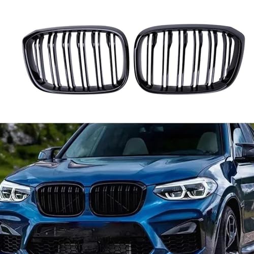 Calandre de pare-choc avant pour relooker une BMW X3 G01 G08 en version noir mat