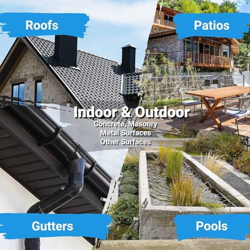 Tufinein THWS1000-1 Rubber Liquid Waterproof Sealant, Tufinein Neutral Gray Quick Drying Waterproof Paint Indoor & Outdoor Multi-Surface Leak Repair Basement thumb #5