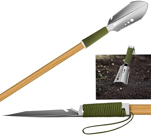 Miniatura 5 de Palas de camping, palas portátiles, herramientas de campamento ultraligeras, pala de zapadores, para jardinería, tiendas de campaña (A)