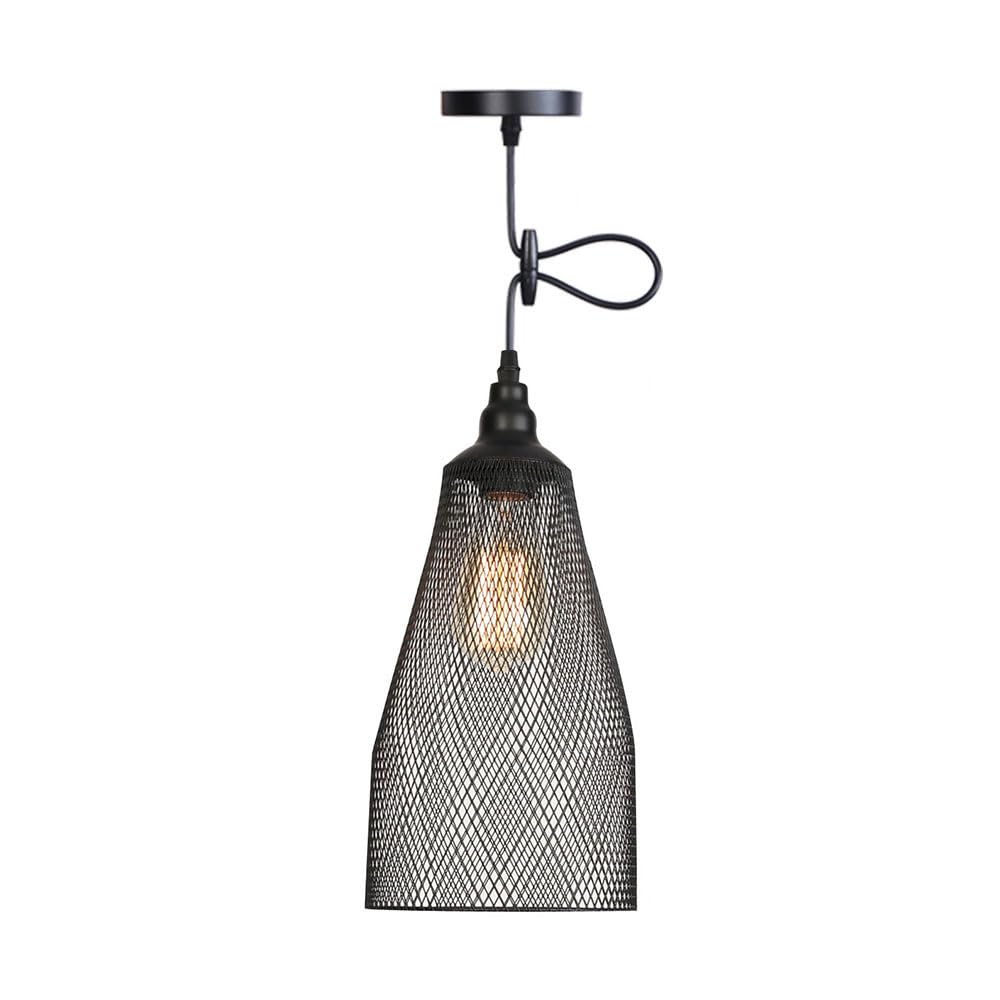 Lustre droplight noir E26 haut de gamme pour décoration de cuisine et café