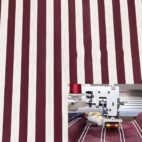 Toile de rechange pour auvent rétractable extérieur 5,4x2,4m à rayures - 5