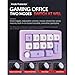 Zyyini 12 Keys Wired Number Keyboard Pad with Knob, 12 RGB LED Backlight Hot Swappable N Key Rollover Fully Programmable Macro OSU Keypad Work/Gaming Mode for PC Laptop (Violet)