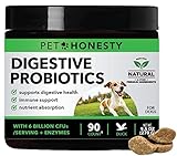 PetHonesty Digestive Probiotics for Dogs - All-Natural Advanced Dog Probiotics Chews with Prebiotics & Pumpkin, Dog Diarrhea and Constipation, Improves Digestion, Allergy, Immunity & Health 90 (Duck)