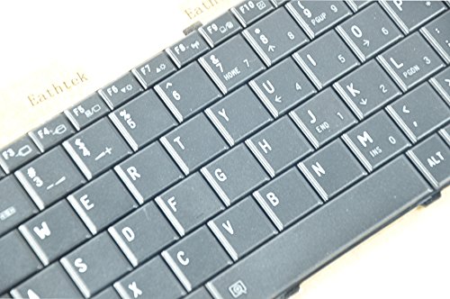 Eathtek Replacement Keyboard for Toshiba Satellite NB200 NB201 NB205 NB250 NB255 NB305 NB300 NB500 NB505 series Black US Layout, Compatible part numbers NSK-TK001 MB257-001 - Thumbnail 3