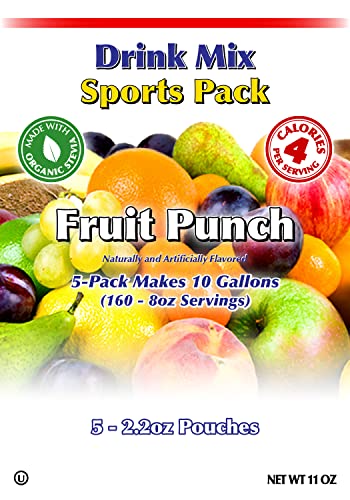 image for GramZero Fruit Punch Sugar Free Drink Mix Sports Pack, Great For Nutri
