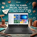 HP 14 Ultrabook • Back to School Limited Edition w/Microsoft 365 • Intel 4-Core CPU • 32GB RAM • 1.6TB Storage (128GB OnBoard w/ 512GB Portable Drive + 1TB OneDrive) • Black • Win 11 - Image 4