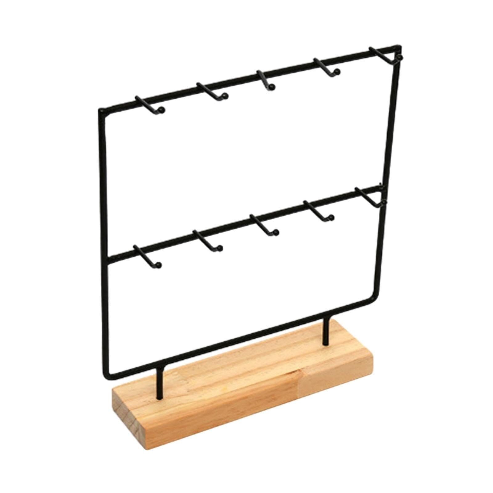 AZHKJKZH Jewelry Display Stand Jewelry Display Stand, Storage Rack, Earring Storage(Black,27cm)