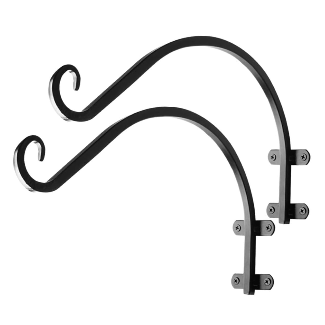 BESTonZON Supports pour Paniers Suspendus Crochets Fer pour Pots de Fleurs Supports Muraux Échelle pour Jardinières de Balcon