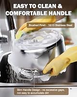 Cooks Standard Professional Cookware Set, Stainless Steel Pots Kitchen Set Includes Saucepans, Sauté Pan, Dutch Oven with Lids - Induction Compatible, 8-Piece — image 5