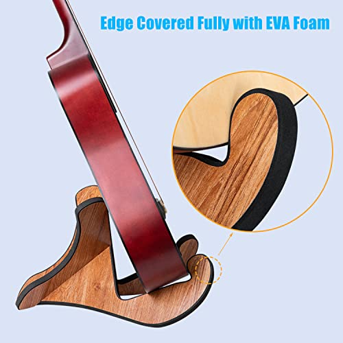 Lacbec Wooden Guitar Stand, Detachable Non-Slip Wood Guitar Stand Holder Floor For Acoustic Electric Classical Bass Guitars #TOP4