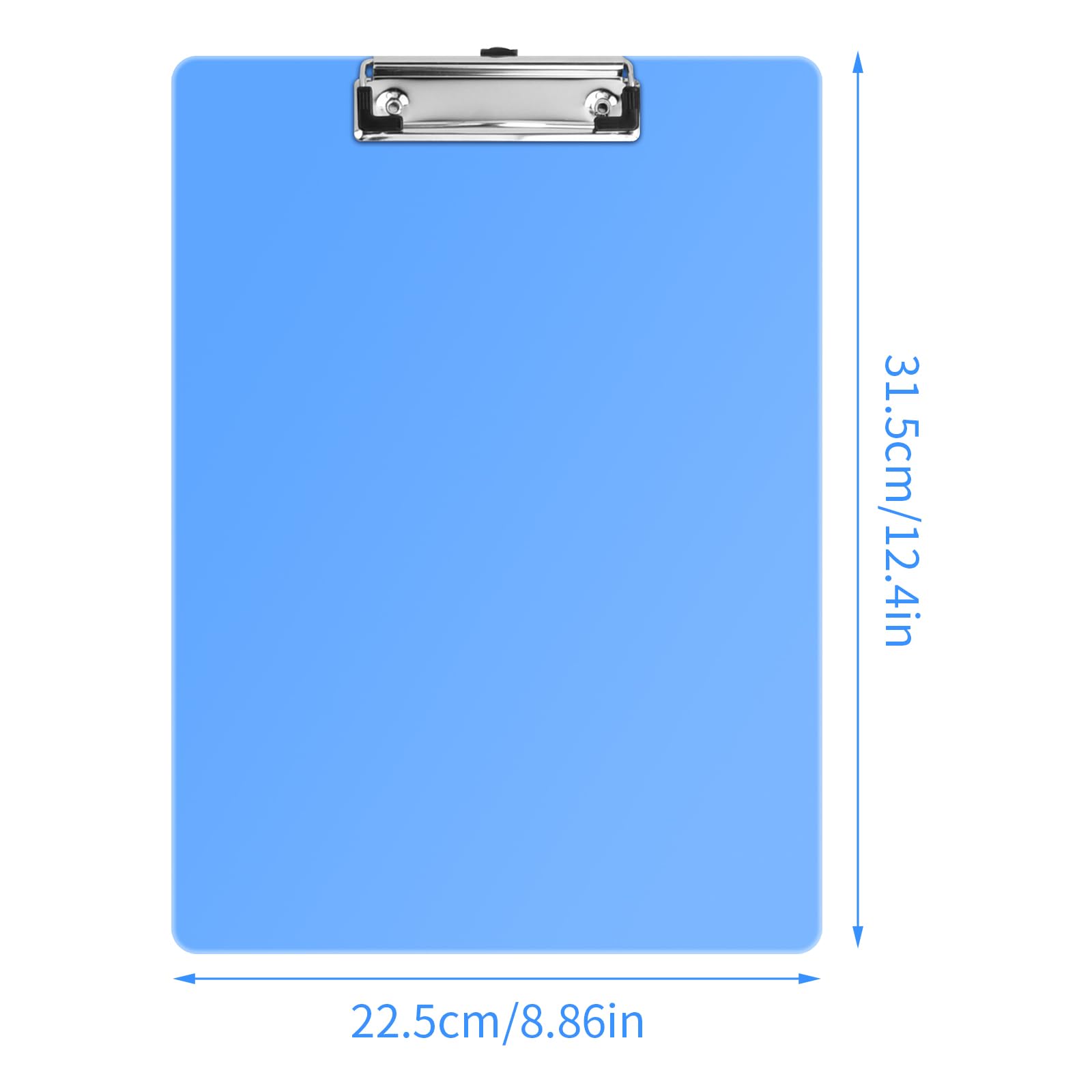 Portablocco Con Morsetto A4 - 6 Pezzi, Plastica E Metallo, Con Gancio Appendibile - Foto 7