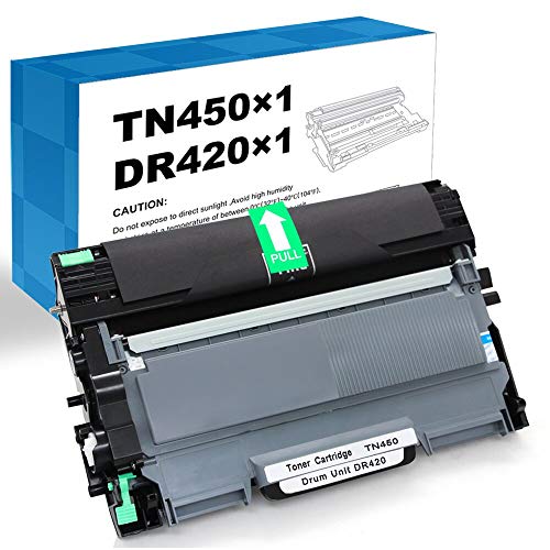 Galada Compatible Toner Cartridge and Drum Unit Replacement for Brother DR-420 DR420 TN-450 TN450 for DCP-7060D 7065DN HL-2240D 2270DW 2280DW MFC-7360N 7460DN 7860DW Intellifax-2840 2940(Combo Pack)