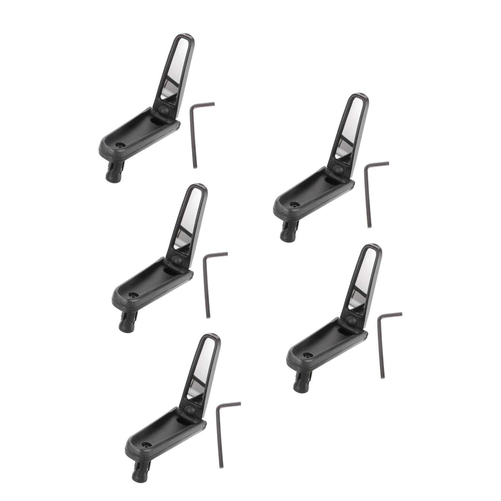 TOYANDONA 5 Pièces Rétroviseur de Vélo Réglable et Miroir de Guidon pour Cyclisme Extérieur Installation Facile et Sécurisé pour Vélo de Route et Électrique