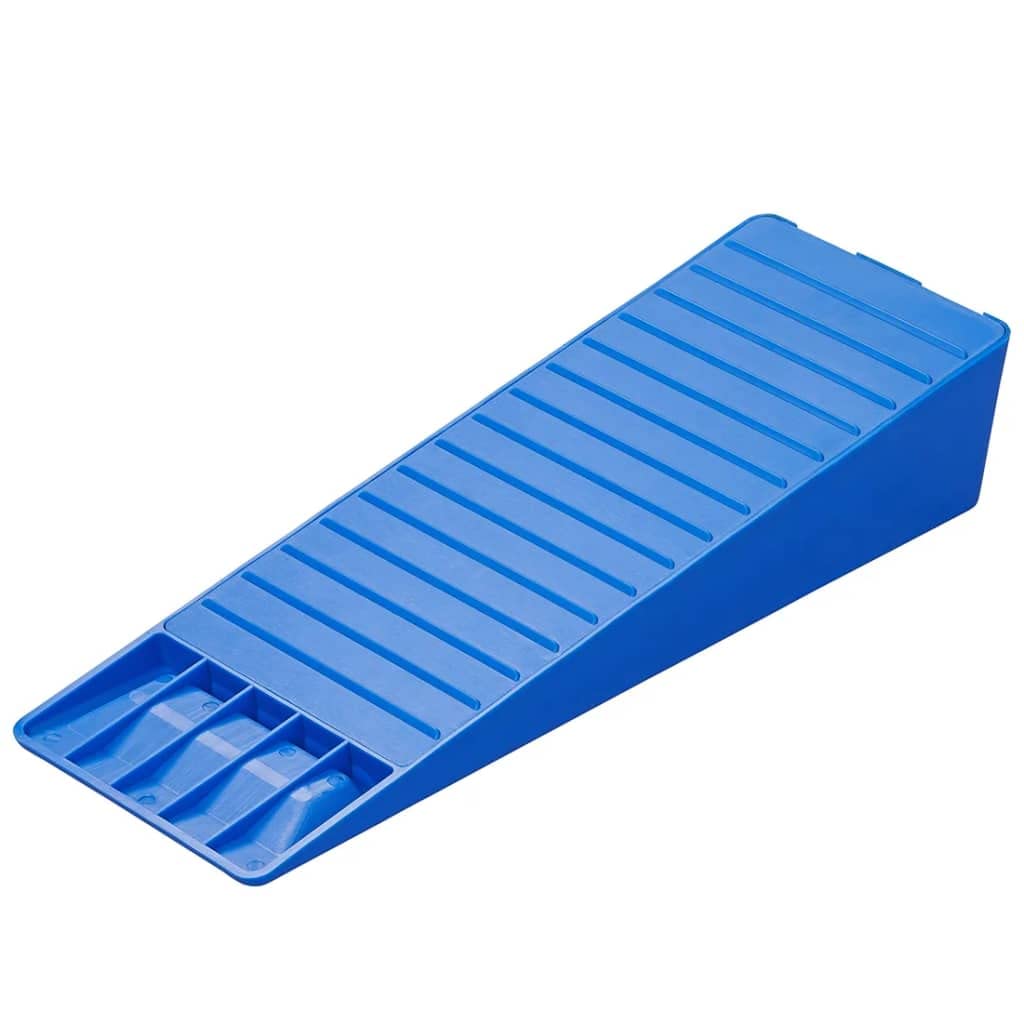Seguridad y seguridad del vehículo - Piezas y accesorios del vehículo - ProPlus Juego de niveladores de caravana de 2 piezas, 75 mm, plástico azul